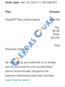Harga Langganan ChatGPT Plus